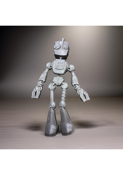 Luxury Flexi Hareketli Oyuncak Robot 20 cm Gri 1 Adet