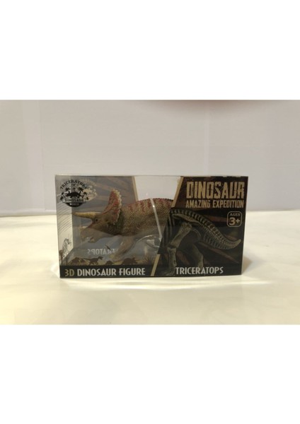 Luxury Trıceratops 3D Dinozor Figür Oyuncak 1 Adet