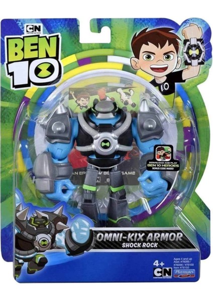 Luxury BEN10 Aksiyon Figürleri Omni Kix Armor Shock Rock 1 Adet