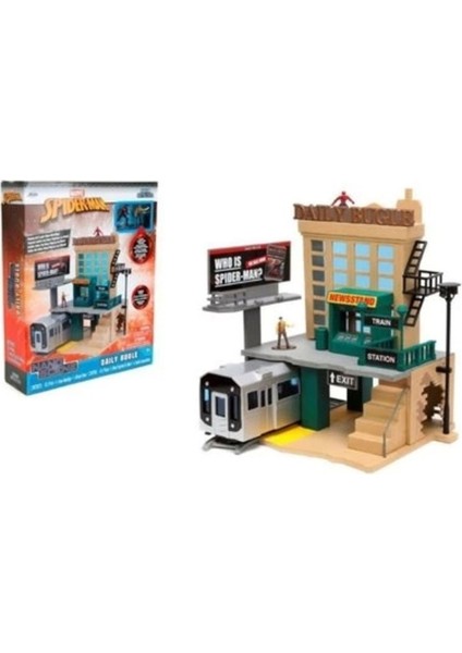 Luxury Jada-Marvel Spider-Man Nyc Deluxe Nano Scene - SMB-253225012 1 Adet