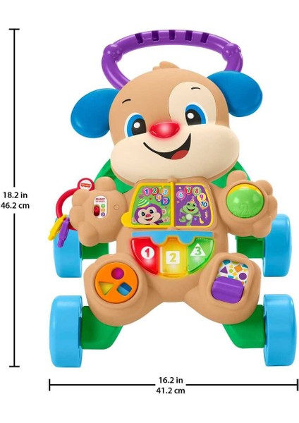 Luxury Fisher-Price® Lnl Yaşa Göre Gelişim™ Eğitici Köpekçik Yürüteç (Türkçe ve Ingilizce) | FTG10 1 Adet