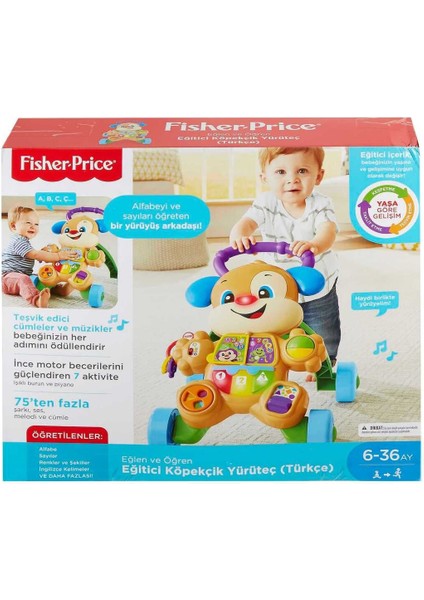 Luxury Fisher-Price® Lnl Yaşa Göre Gelişim™ Eğitici Köpekçik Yürüteç (Türkçe ve Ingilizce) | FTG10 1 Adet