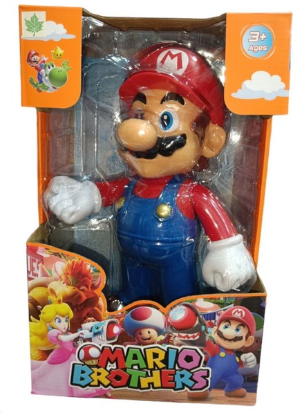 Luxury Super Mario Sesli Işıklı Kırmızı Mario Kutulu Oyuncak 1 Adet
