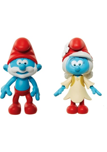 Luxury Şirinler Kayıp Köy Şirin Baba & Smurfvillow Figür Set - 5 cm 1 Adet