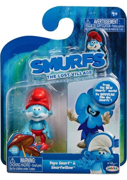 Luxury Şirinler Kayıp Köy Şirin Baba & Smurfvillow Figür Set - 5 cm 1 Adet