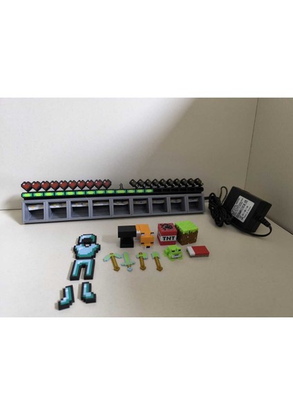 Luxury Minecraft Inventory Figür Kutu Premium Seri (Ledli)/ 10 Farklı Figür Hediye 1 Adet fiyatları