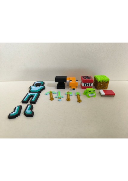 Luxury Minecraft Inventory Figür Kutu Premium Seri (Ledli)/ 10 Farklı Figür Hediye 1 Adet indirimleri