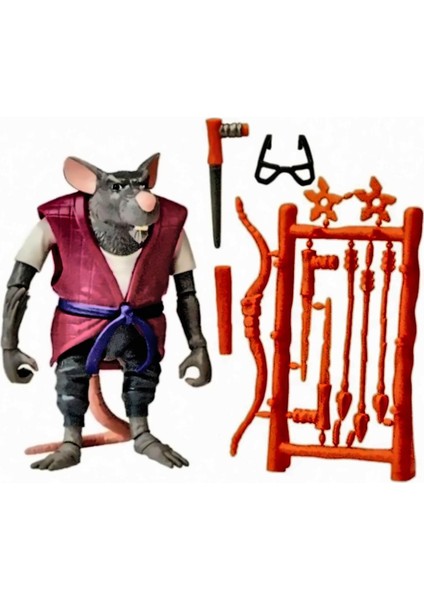Luxury Tmnt Ninja Turtles Aksiyon Figürleri Master Sensei Kız Çocuk Eğitici Oyuncak Erkek Çocuk Oyuncaklar 1 Adet