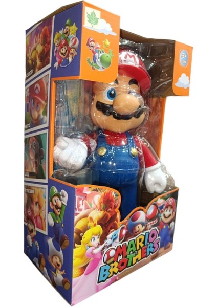 Luxury Super Mario Sesli Işıklı Kırmızı Mario Kutulu Oyuncak 1 Adet