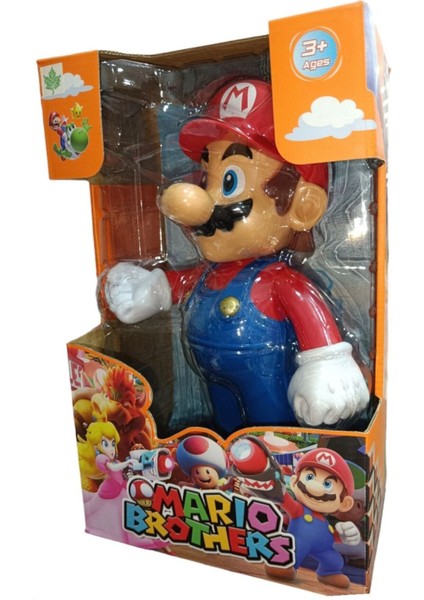 Luxury Super Mario Sesli Işıklı Kırmızı Mario Kutulu Oyuncak 1 Adet