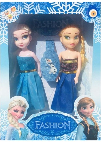 Luxury Frozen ve Anna Karlar Ülkesi Ikili Oyuncak Et Bebek 15 cm 1 Adet