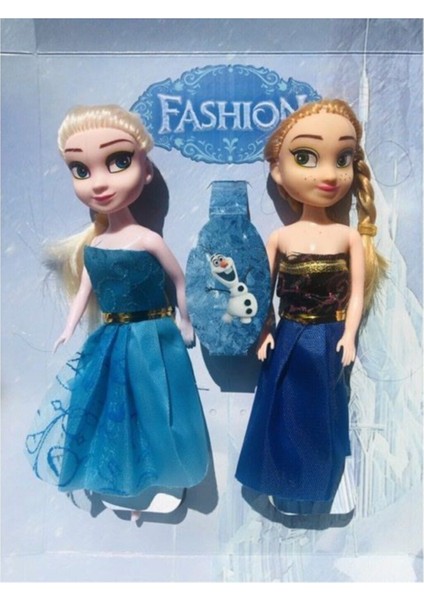 Luxury Frozen ve Anna Karlar Ülkesi Ikili Oyuncak Et Bebek 15 cm 1 Adet