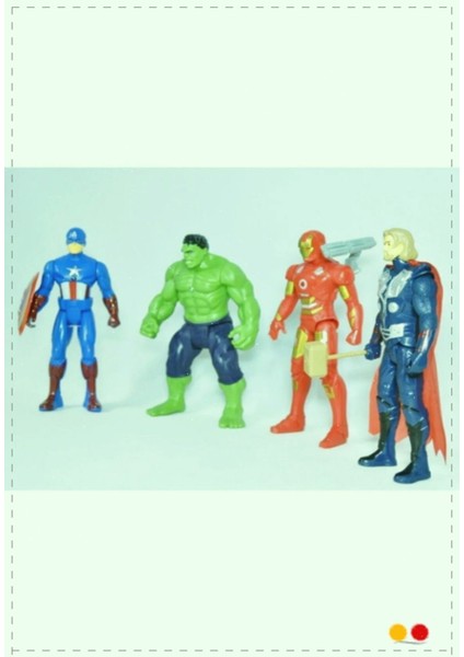 Luxury Hulk Ironman Thor Kaptan Amerika Oyuncak Yenilmezler 4lü Erkek Cocuk Egitici Montessori Oyuncaklar 1 Adet