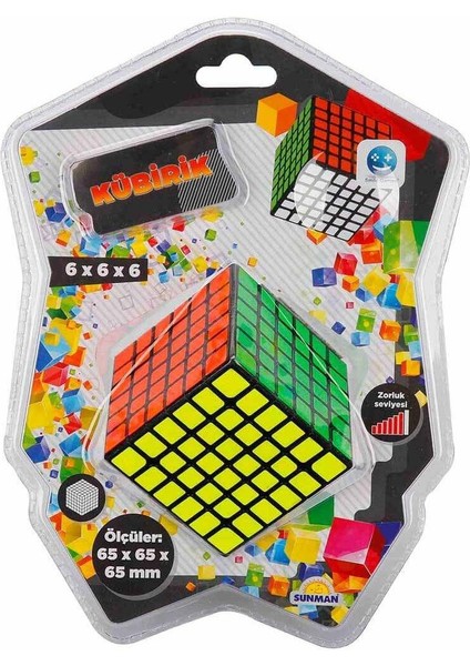 Luxury Oyuncak Smile Games Kübi 6X6X6 Zeka Küpü Sabır Küpü SUN-S01000603 1 Adet