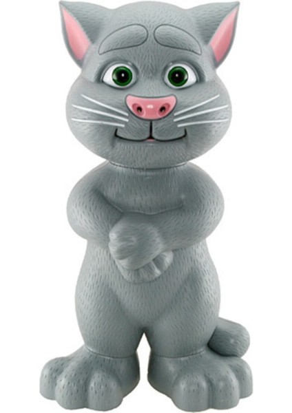 Luxury Gri Talking Tom Cat Konuşan Kedi Ses Taklit Eden Oyuncak 00091 1 Adet