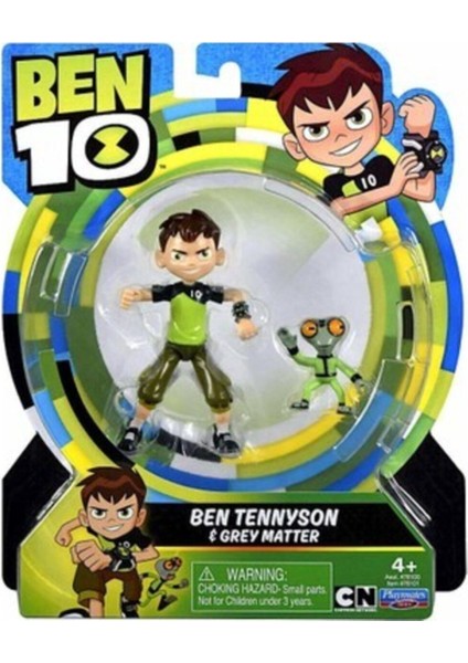 Luxury Ben 10 Aksiyon Figürler Ben Tennyson ve Grey Matter 1 Adet