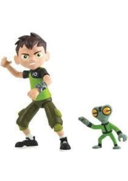 Luxury Ben 10 Aksiyon Figürler Ben Tennyson ve Grey Matter 1 Adet