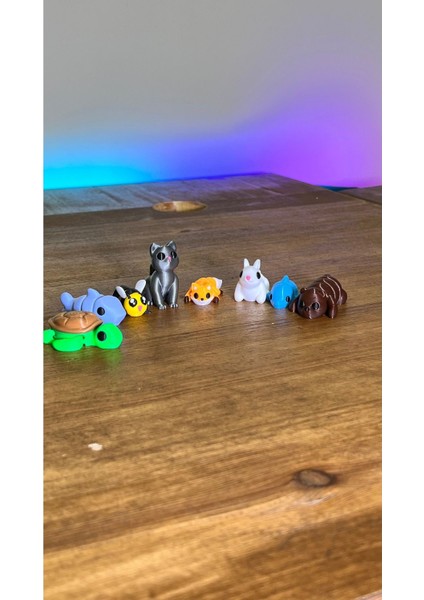 Luxury Minik Hayvanlar Dekoratif Figür (Ayı-Arı-Köpekbalığı-Tilki-Kedi-Kaplumbağa-Yunus-Tavşan) 1 Adet