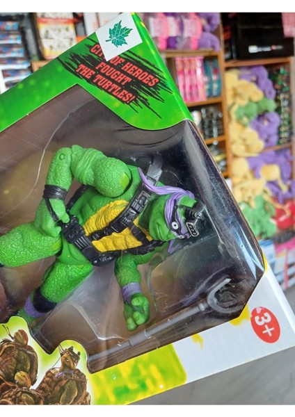 Luxury Ninja Kaplumbağa Donatello Teanege Mutant Hero Kırılmaz Oyuncak Ağır Et Figür Mızrak 1 Adet