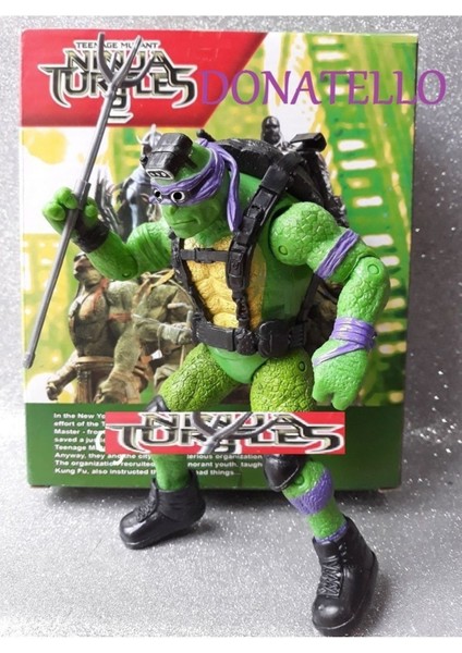 Luxury Ninja Kaplumbağa Donatello Teanege Mutant Hero Kırılmaz Oyuncak Ağır Et Figür Mızrak 1 Adet