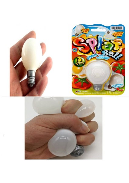 Luxury Yumuşak Ampul Squish Attack Streç Eşyalar Yapışkan Ampül Skuşhi Splat Ball 5.5 cm 1 Adet