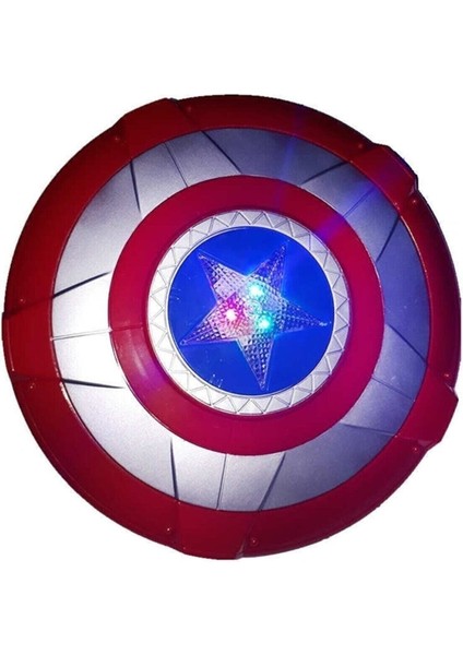 Luxury Kaptan Amerika Kalkanı Sesli ve Işıklı Avengers Marvel Captian America Kalkan 1 Adet modelleri
