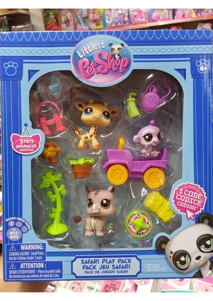 Luxury Miniş Littlest Petshop Safari Play Jeu Pack Kutuda 13 Parça Lisanslı Kutulu Oyuncak 1 Adet