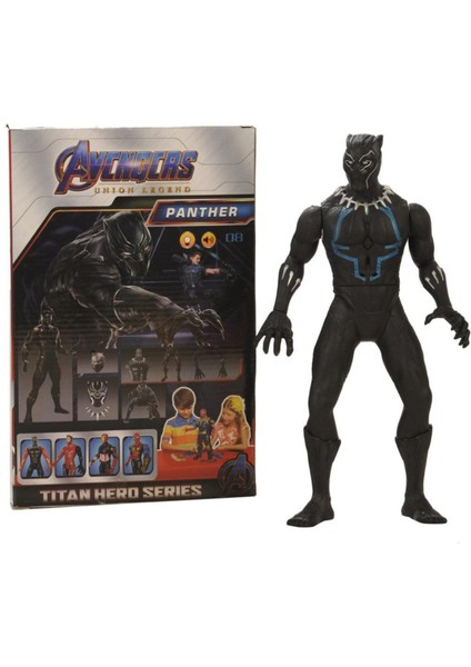 Luxury Avengers Union Legend Işıklı- Sesli Black Panther (Kara Panter) Karakteri (DRS13) 1 Adet