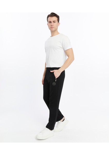 Erkek Siyah Fermuar Cepli Düz Paça Eşofman ALT-P601 fiyatları