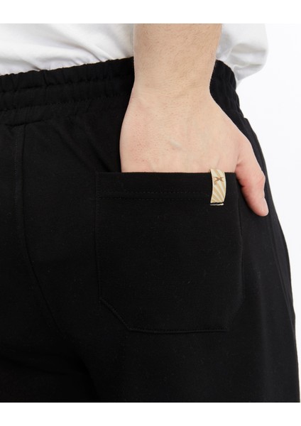 Erkek Siyah Fermuar Cepli Düz Paça Eşofman ALT-P601 fırsatları