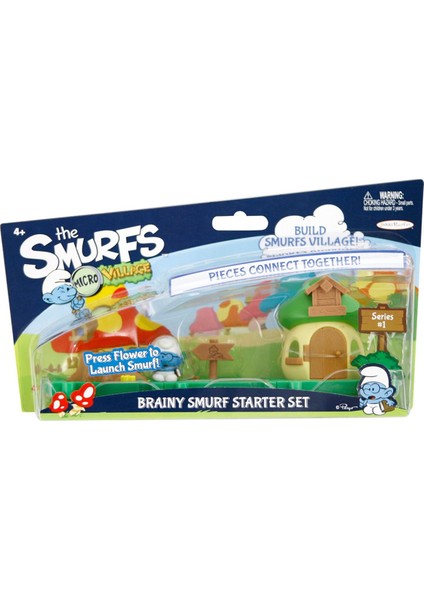 Luxury Jakks Pacific Şirinler Zeki Şirin Mikro Figür Oyun Seti 1 Adet