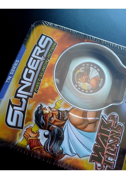 Luxury Slıngers Titan Zeus Oyunu Slıngın Metal Kutu Mitolojik Savaş Seti Slingers Madalyon 1 Adet fırsatları