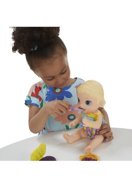 Luxury Bernami E5841 Baby Alive Lily ile Mama Eğlencesi - Sarışın / +3 Yaş [] 1 Adet