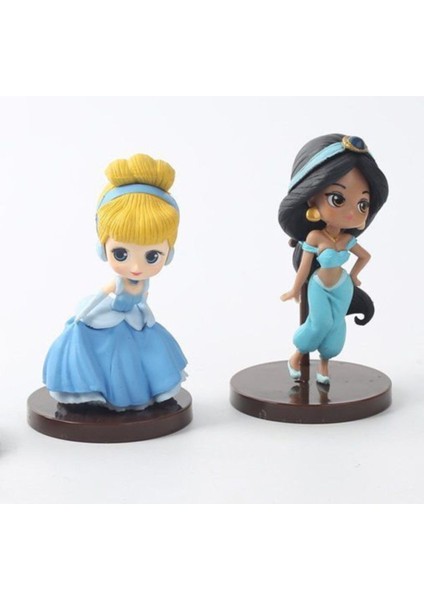 Luxury Q Posket Disney Prenses Yasmin ve Cinderella Aksiyon Figür 8 cm 1 Adet