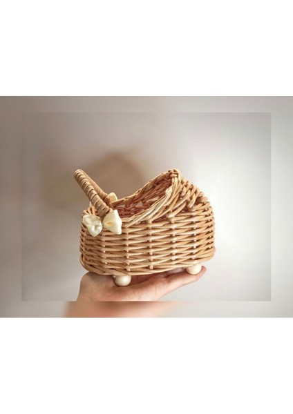 Luxury Rattan Oyuncak Bebek Puseti 1 Adet