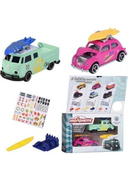 Luxury Oyuncak Vw The Originals 2 Pieces Set, Model Arabalar 212055006 (Karışık Model 1 Adet) 1 Adet