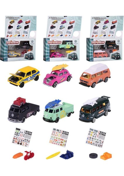 Luxury Oyuncak Vw The Originals 2 Pieces Set, Model Arabalar 212055006 (Karışık Model 1 Adet) 1 Adet