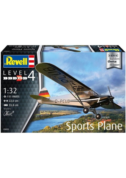 Luxury Oyuncak Revell Model Set Sports Plane Model Uçak VBU63835 1 Adet