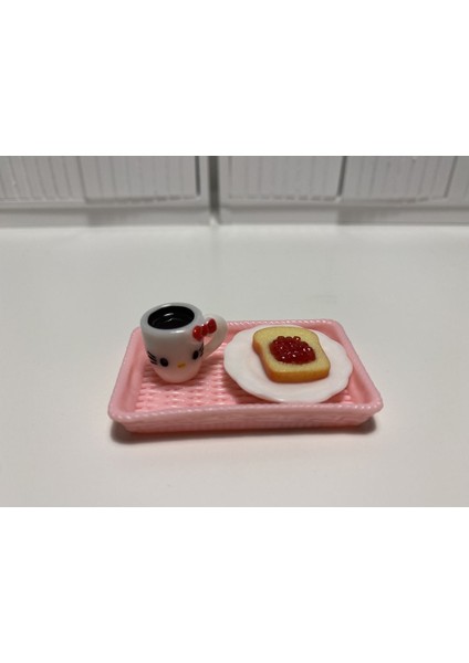 Luxury Minyatür Oyuncak Reçelli Ekmek ve Çay 1 Adet