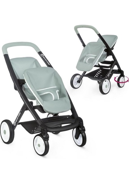 Luxury Smoby Maxi-Cosi&quinny Oyuncak Ikiz Bebek Arabası - Adaçayı Yeşili 253220 1 Adet modelleri