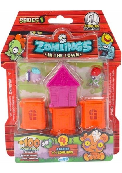 Luxury Zomlings 4´lü Paket Seri 1 Mor Ev 1 Adet