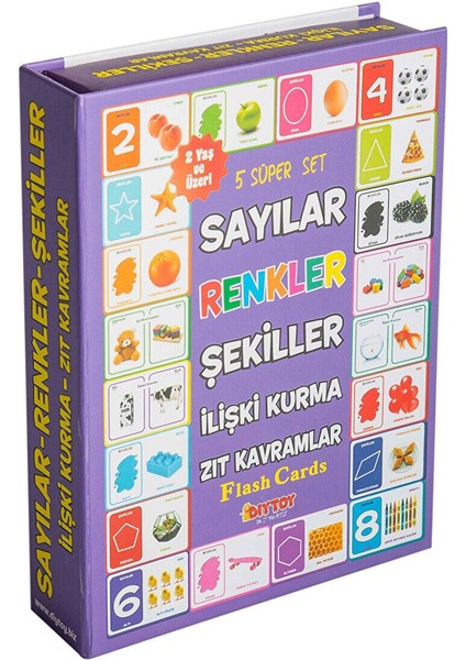 Luxury Dıy Toy 5 Super Set Sayılar Renkler Şekiller Ilişki Kurma Zıt Kavramlar 1 Adet