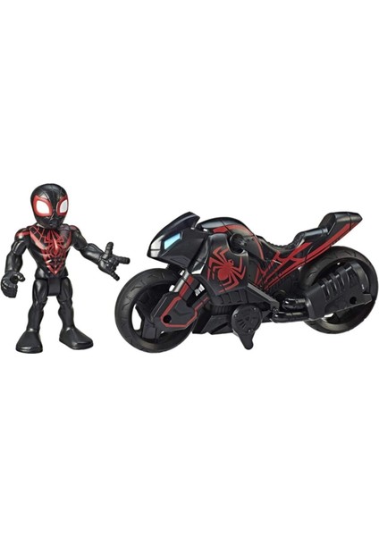 Luxury Oyuncak Super Hero Adventures Mega Mini Figür ve Motosiklet 1 Adet