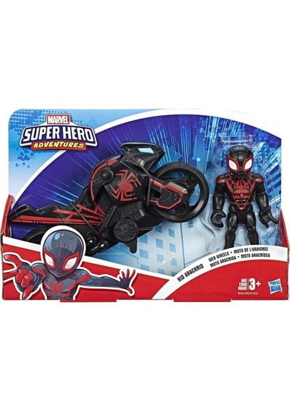 Luxury Oyuncak Super Hero Adventures Mega Mini Figür ve Motosiklet 1 Adet