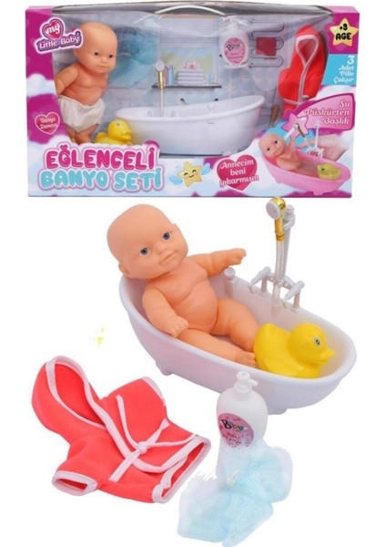 Luxury Banyo Yapan Et Bebek Gerçek Su Devir Daimli Küvetli Bebek Fıskiyeli 1 Adet