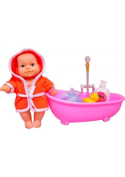 Luxury Banyo Yapan Et Bebek Gerçek Su Devir Daimli Küvetli Bebek Fıskiyeli 1 Adet