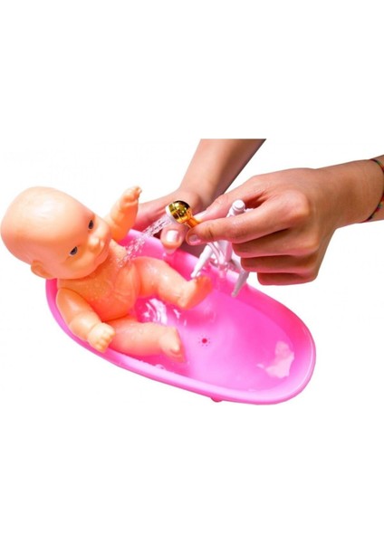 Luxury Banyo Yapan Et Bebek Gerçek Su Devir Daimli Küvetli Bebek Fıskiyeli 1 Adet