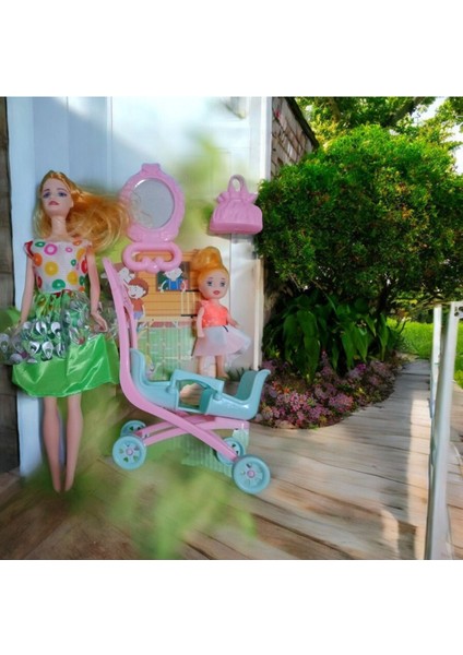 Luxury Pusetli Kız Bebek ve Annesi 1 Adet