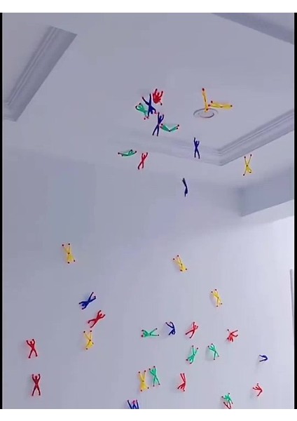 Luxury 5 Adet Spiderman Cama Yapışan Örümcek Adam 1 Adet