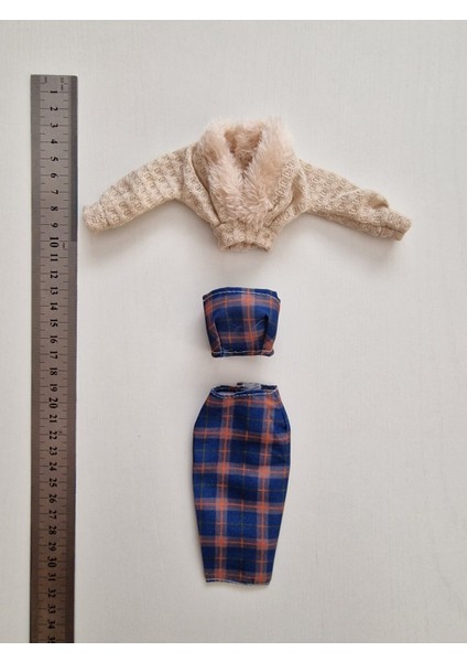 Luxury Barbii Oyuncak Bebek Için 3 Lü Kıyafet Takımı 1 Adet